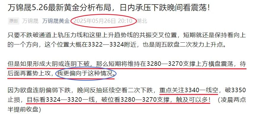 万锦晟5.28黄金下跌转震荡，今日黄金能否拉起来？